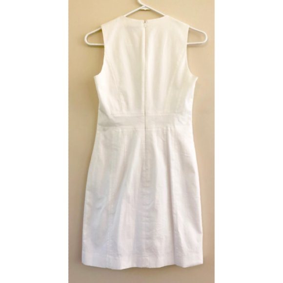 Theory White Taline Cotton Dress - Picture 4 of 6